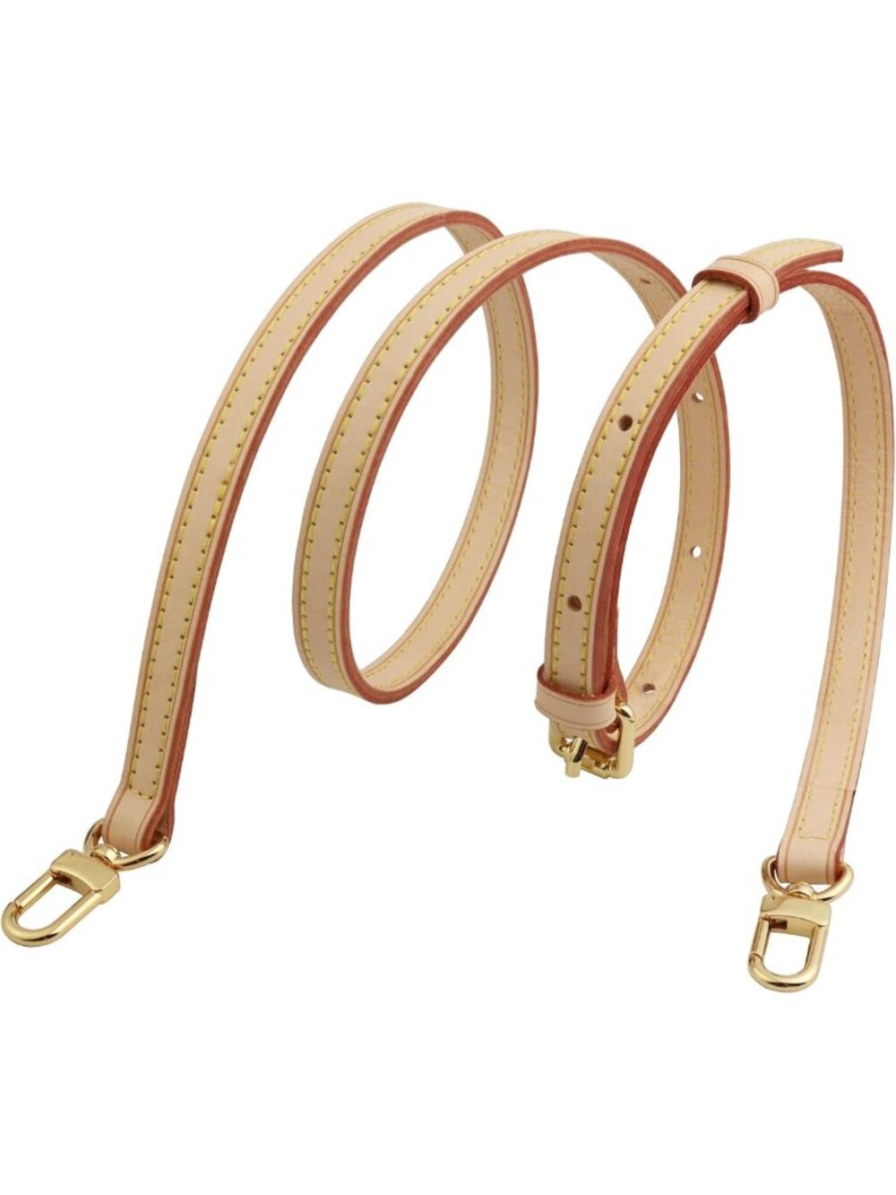 Adjustable Genuine Leather Crossbody Replacement Strap for Handbag & Purse